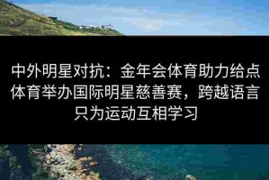 中外明星对抗：金年会体育助力给点体育举办国际明星慈善赛，跨越语言只为运动互相学习