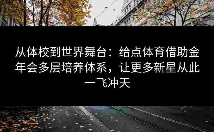 从体校到世界舞台:给点体育借助金年会多层培养体系,让更多新星从此一飞冲天 从体校到世界舞台:给点体育借助金年会多层培养体系,让更多新星从此一飞冲天